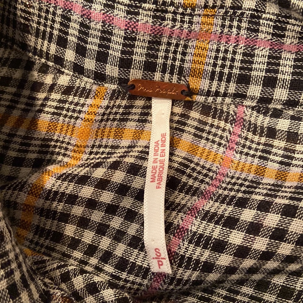 Free People Break My Stride Plaid Button Down - Picture 3 of 4